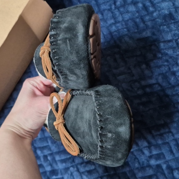 UGG Dakota Black Suede Slippers Size 9, NWT! - Picture 15 of 17